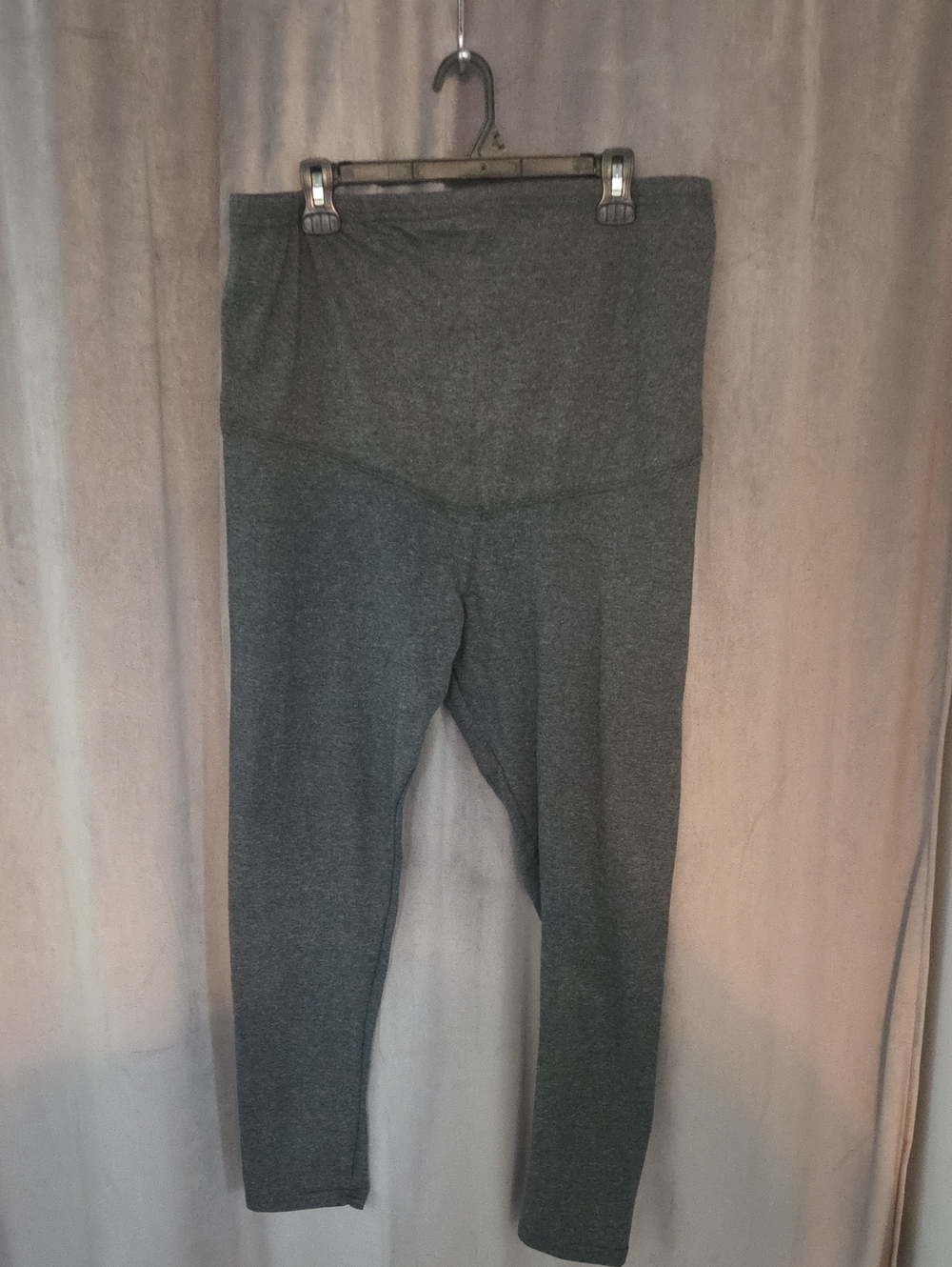 NWT Oh! Mamma 2X Charcoal Grey Maternity Leggings